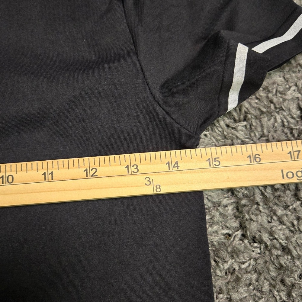 Gymshark Contrast Seamless Midi T-Shirt Womens Large Black White Mock Neck - Picture 5 of 9